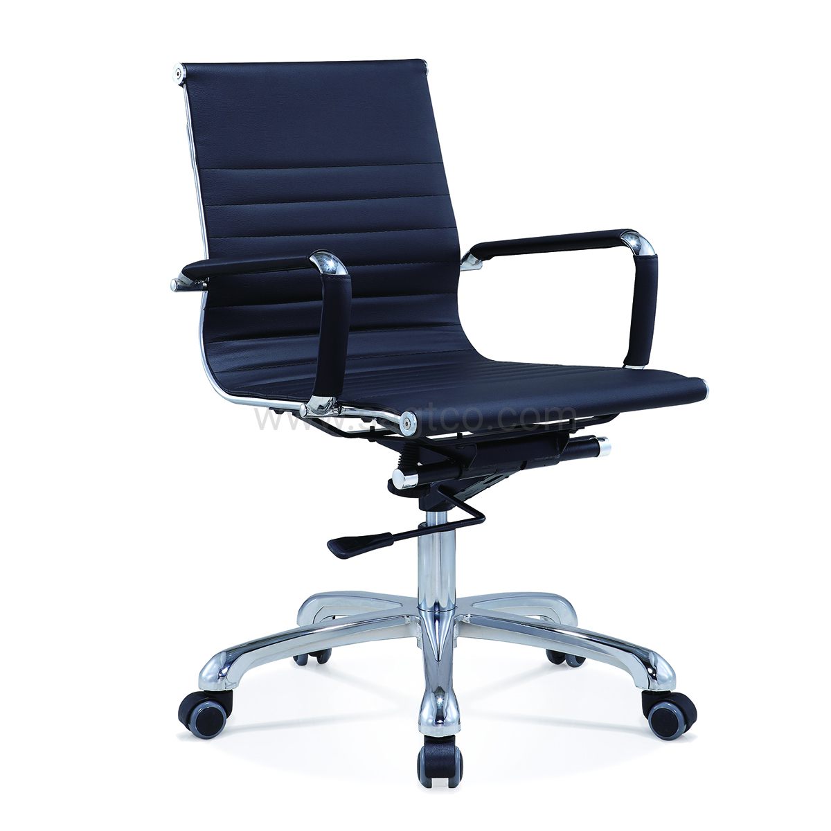 Al Fred Medium Back Leather Chair