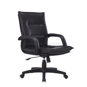 Barne Medium Back Leather Chair