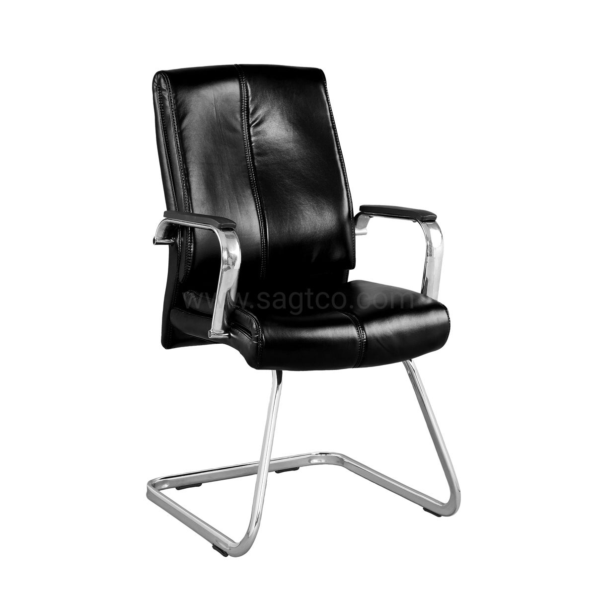 Camille Medium Back Leather Chair